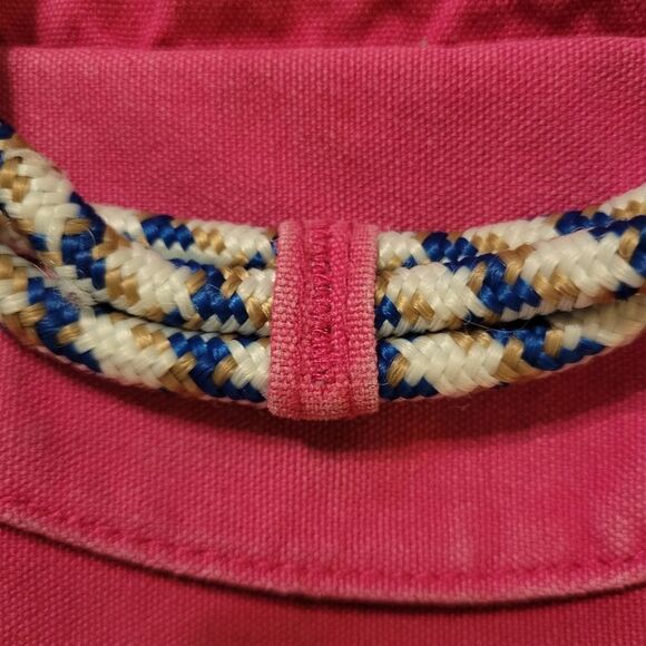 KAVU EXPANDABLE CROSSBODY TRAVEL BAG MAGNETIC ZIP VELCRO POCKETS PINK BLUE - Picture 9 of 9